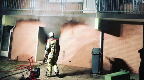 Brand en stroomstoring aan de Vosseweide