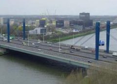 Galecopperbrug richting Arnhem in januari vier nachten afgesloten