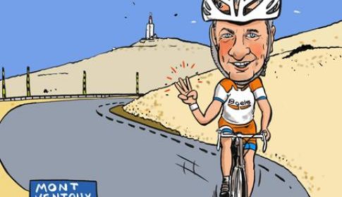 PENTekening: ‘Malloot van de Mont Ventoux’