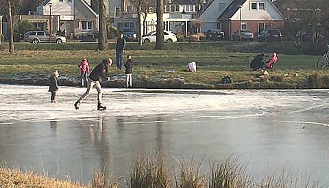 Ondanks negatief advies veel schaatsers op de been in Nieuwegein