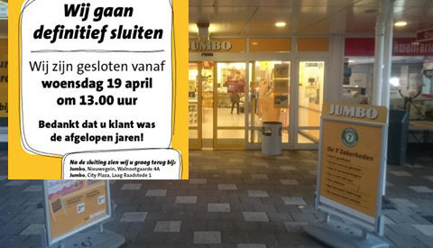 Jumbo sluit winkel op Makadocenter in Nieuwegein