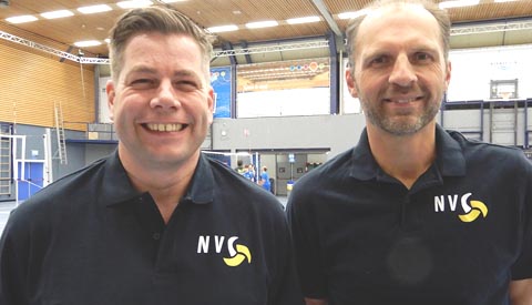 Trainingsstaf eerste heren- en damesteam van volleybalvereniging NVC compleet