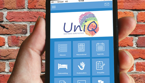 UniQ heeft een eigen app