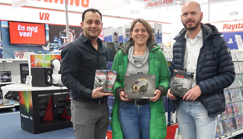 Prijswinnaars Trust gaming bundels bij de MediaMarkt Nieuwegein