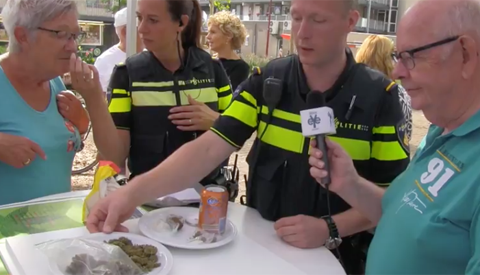 Hennepcontainer op het Muntplein en op Cityplaza