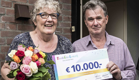Ria en Peter uit Nieuwegein winnen 10.000 euro in BankGiro Loterij