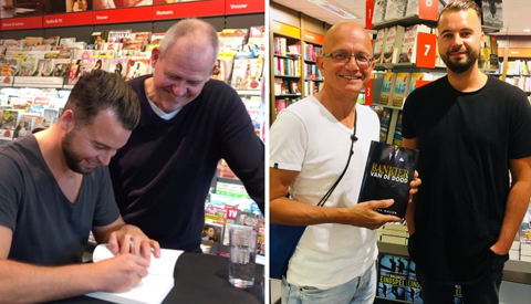 Schrijver Stephan Molier komt zijn boek ‘Bankier van de dood’ signeren in de Bruna op Cityplaza