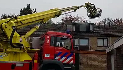 Video Update: Brand in woning aan de Noorderstraat ontstaan door wasdroger op zolder