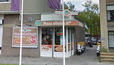 New York Piza op Muntplein weer overvallen