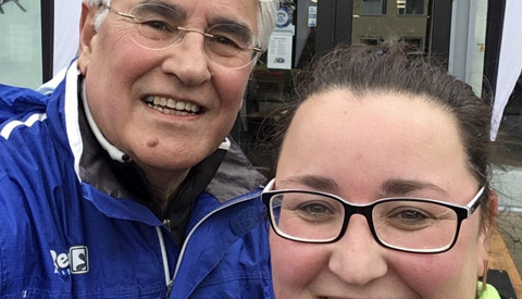 Nieuwegeiner Rob Toft loopt samen met dochter de Alpe d’Huzes 2019