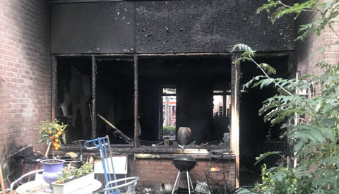 Geen gewonden bij brand in appartement aan de Lijsterbesstraat