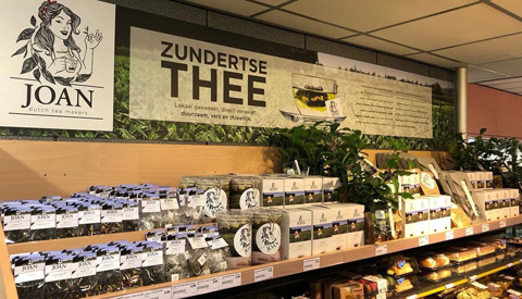 PLUS van Loon start verkoop thee van Nederlandse bodem
