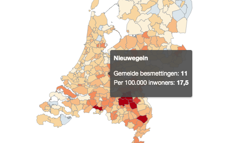 Aantal Coronabesmettingen in Nieuwegein stijgt van 9 naar 11