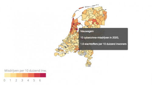 Vijf keer zoveel Cybercrime in Nieuwegein ten opzichte van 2018