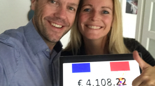 Stefan en Anoek Duijndam uit Nieuwegein halen virtueel € 4.108,22 op voor Alpe d’HuZes