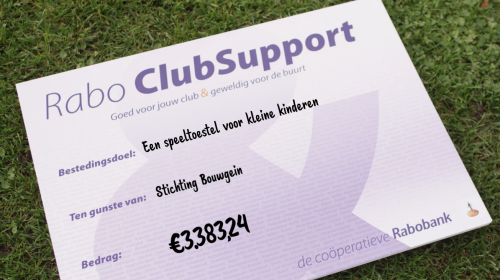Veel geld voor lokale clubs van de Rabobank bij ClubSupport