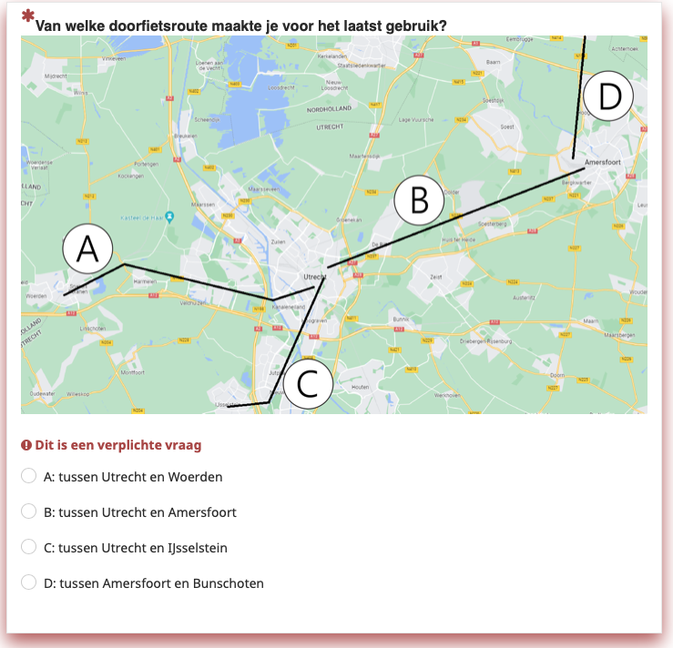 tempo Editor Ontslag nemen 0-Meting doorfietsroutes provincie Utrecht - De Digitale Stad Nieuwegein