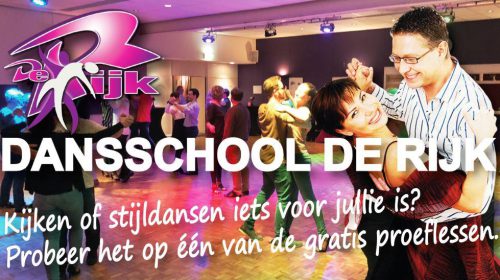Dansen in Stijl, eigentijds maar onveranderd kan bij Dansschool De  Rijk in Nieuwegein…
