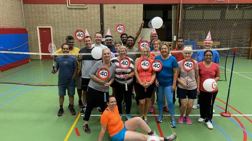 Recreatieve Badminton Club Nieuwegein bestaat 40 jaar