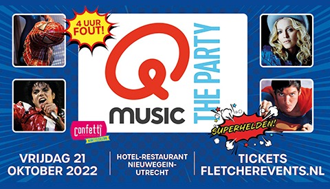 Maak kans op 2 kaarten voor Qmusic the Party in het Fletcher Hotel
