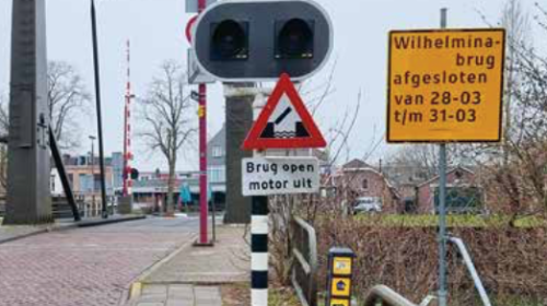 Werkzaamheden Wilhelminabrug in Vreeswijk