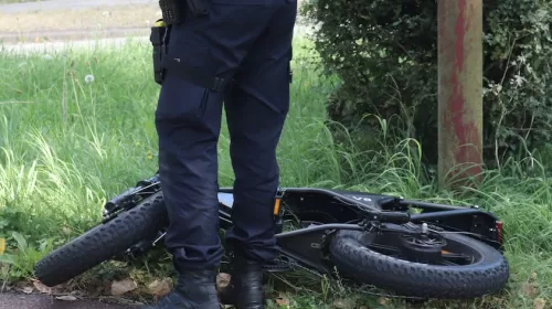 Fatbike en fiets met elkaar in botsing op de Taludweg