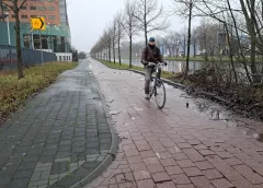 Fietspad langs de Merwede