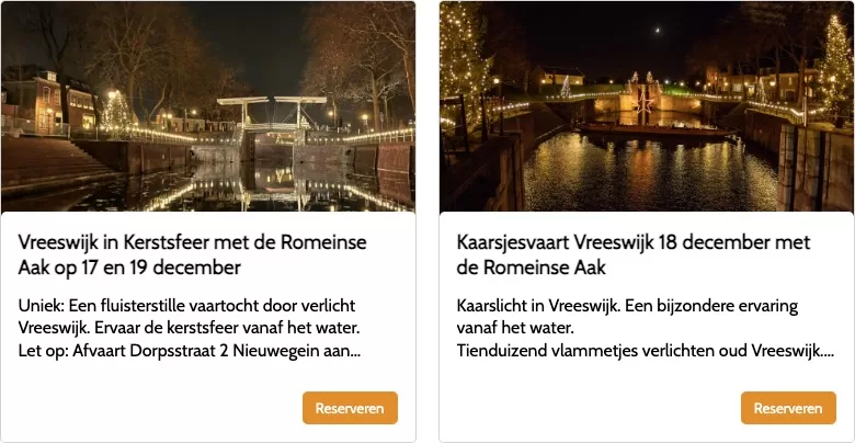 Kaarsjesvaart reserveren