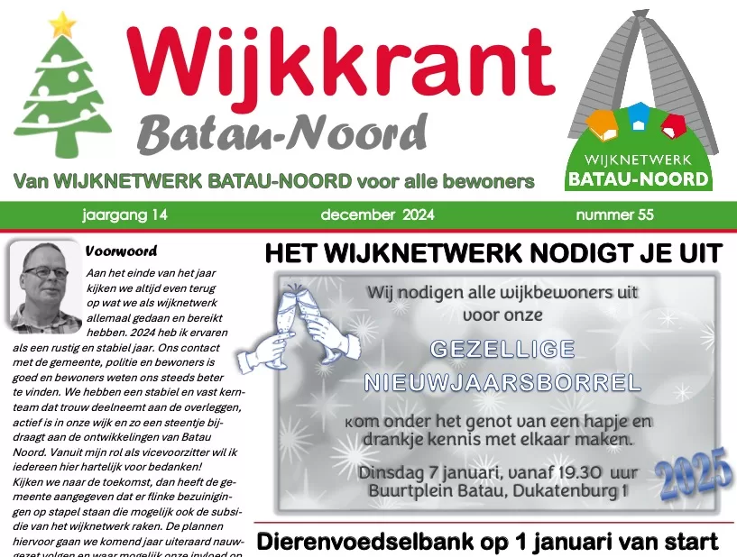 Wijkkrant december 2024 Batau Noord