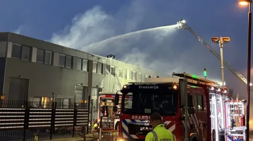 Brand in bedrijfsverzamelpand aan de Vrijewade in Nieuwegein